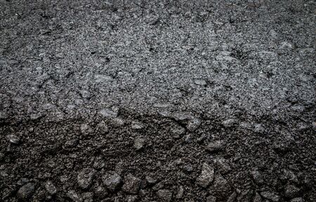 Close-up asphalt at the road under construction.の写真素材