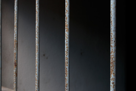 bar prison close-upの写真素材