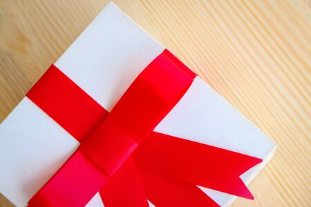 gift box on wooden background