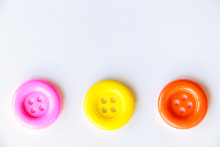 Close-up colorful sewing buttons.