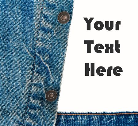 Denim jean background, Denim texture, Denim textile background with blank for insert textの写真素材
