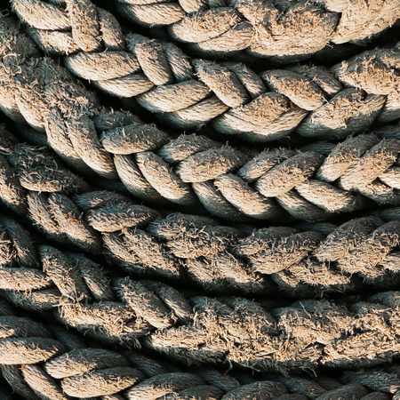Abstract close up grunge rope background texture.