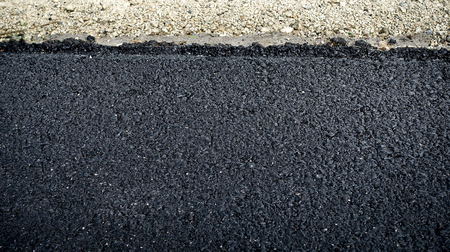 Close-up asphalt at the road under construction.の写真素材