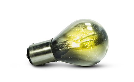 Light bulb isolated on white background