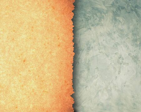 Old brown paper texture background use for texts display with cementの写真素材