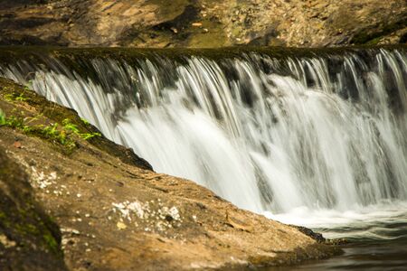 Waterfall in tropical forest, western Thailand