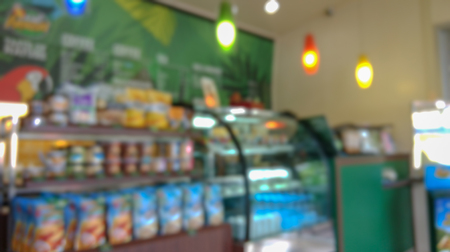 Abstract blurred of coffee bar for relaxの写真素材