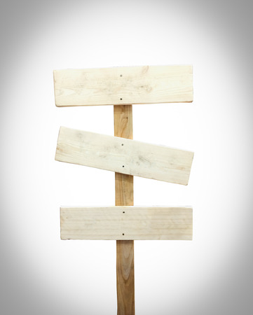 Blank wooden plank signboard  use for texts displayの写真素材