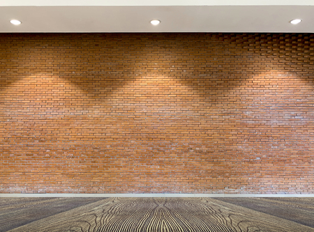 Close up interior of old brick texture backgroundの写真素材