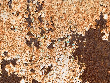 Close up old brown rustic metal texture backgroundの写真素材