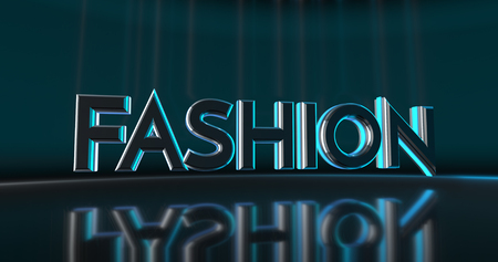 Exclusive High Fashion Concept in 3D Text Luxury Designの写真素材