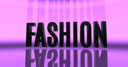 Exclusive High Fashion Concept in 3D Text Luxury Designの写真素材