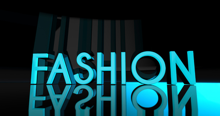 Exclusive High Fashion Concept in 3D Text Luxury Designの写真素材