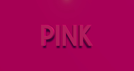 Exclusive Pink Color Concept in 3D Text Minimal Designの写真素材
