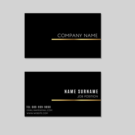Premium Minimal Vector Business Card Designのイラスト素材