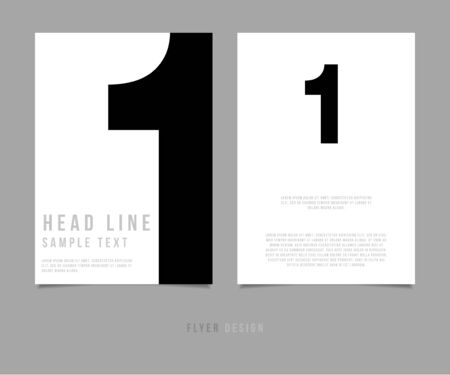 Abstract Minimalism Design Vector Template Layout For Magazine Brochure Flyer Booklet Cover Annual Reportのイラスト素材