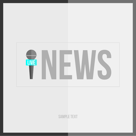 vector live report conceptのイラスト素材