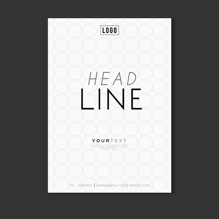 Abstract Minimalism Geometric Design Vector Template Layout For Magazine ,Brochure ,Flyer ,Booklet ,Cover ,Annual Reportのイラスト素材