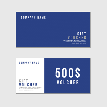 Voucher Template with Premium Minimal Style Patternのイラスト素材