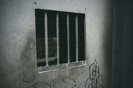 Close Up Metal Cage Doorの写真素材