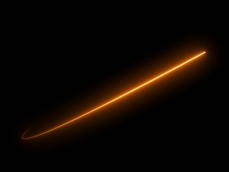 Abstract Light Effect Element Design on Black Background