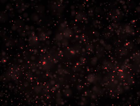 Abstract Red Glitter Explosion on Black Backgroundの写真素材