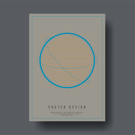 Abstract Geometric Shapes Cover Design layout for banners, wallpaper, flyers.のイラスト素材