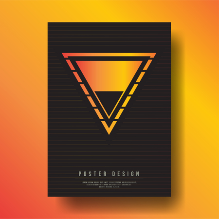 Abstract Modern Geometric Shapes Cover Design layout for banners, wallpaper, flyers, invitation, posters, brochure, voucher discount - Vector illustration templateのイラスト素材