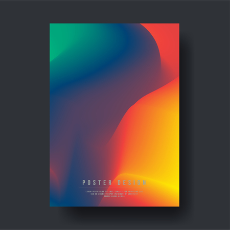 Abstract Modern Liquid Color Shapes Cover Design layout for banners, wallpaper, flyers, invitation, posters, brochure, voucher discount - Vector illustration templateのイラスト素材