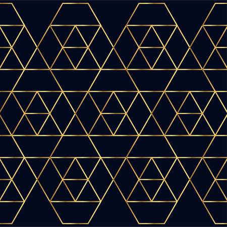 Luxury Gold Geometric Pattern Designのイラスト素材