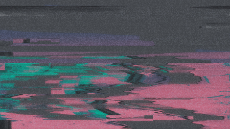Unique Design Abstract Digital Pixel Noise Glitch Error Video Damageの写真素材