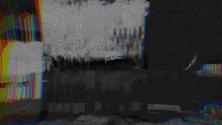 Unique Design Abstract Digital Pixel Noise Glitch Error Video Damageの写真素材