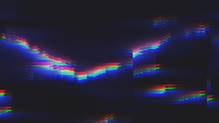 Unique Design Abstract Digital Pixel Noise Glitch Error Video Damage
