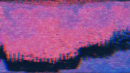 Unique Design Abstract Digital Pixel Noise Glitch Error Video Damage