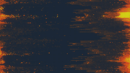 Unique Design Abstract Digital Pixel Noise Glitch Error Video Damage