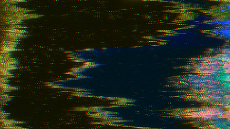 Unique Design Abstract Digital Pixel Noise Glitch Error Video Damage