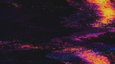 Unique Design Abstract Digital Pixel Noise Glitch Error Video Damage