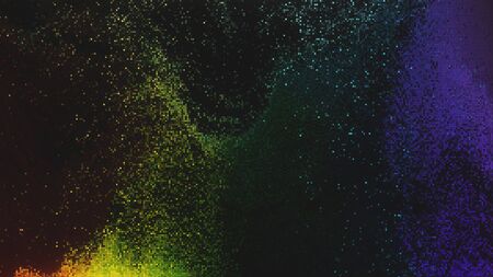 Unique Design Abstract Digital Pixel Noise Glitch Error Video Damageの写真素材