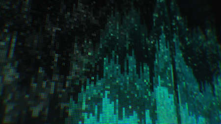Unique Design Abstract Digital Pixel Noise Glitch Error Video Damageの写真素材