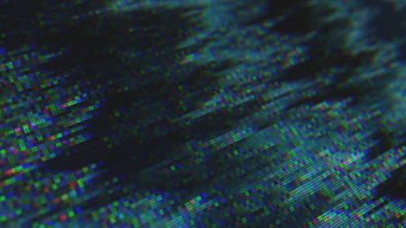 Unique Design Abstract Digital Pixel Noise Glitch Error Video Damageの写真素材