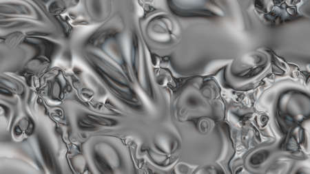 Closeup of Abstract Chromatic fluid waves background. Liquid holographic colorful texture...