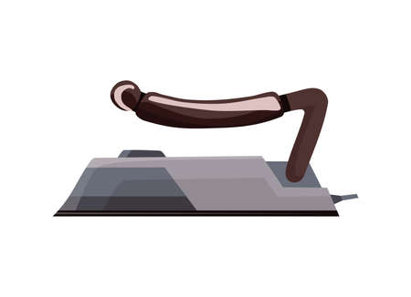 Iron steamer. Smoothing iron. Vector iron. Ironing electric household appliance. Steamer for laundry houseworkのイラスト素材