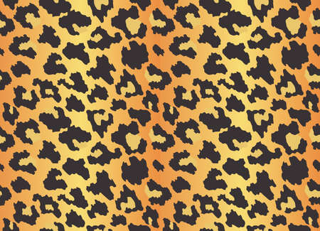 Leopard texture. Seamless print with wild animal skin. Leopard or cheetah nature design pattern. Wild animal skin print. Vector illustration backgroundのイラスト素材