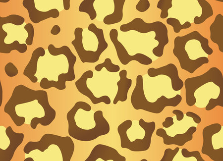 Leopard texture. Seamless print with wild animal skin. Leopard or cheetah nature design pattern. Wild animal skin print. Vector illustration backgroundのイラスト素材