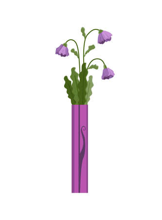 Flowers bouquet. Floral gift for wedding or holiday concept. Design element for greeting card or postcard. Flat colorful vector illustration isolated on whiteのイラスト素材