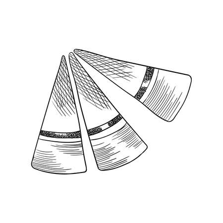 Cheese. Coloring design elment for menu label or banner poster. Organic milk butter fresh food. Vector sketch illustration in hand drawn styleのイラスト素材