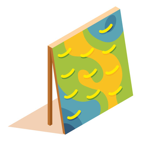 Isometric kids playground item. Isolated icon of play equipment for children. Sports equipment element. Vector illustrationのイラスト素材