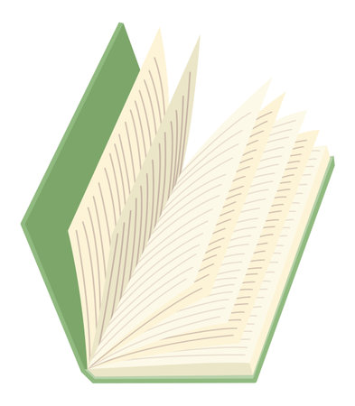 Book or notebook. For book lovers. Read more books. Hand drawn educational vector illustration. Flat design style. Closed bookのイラスト素材