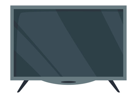 Tv evolution. Communication system, modern receiver. History, technology concept, cartoon TV icon. Isolated vector illustrationのイラスト素材