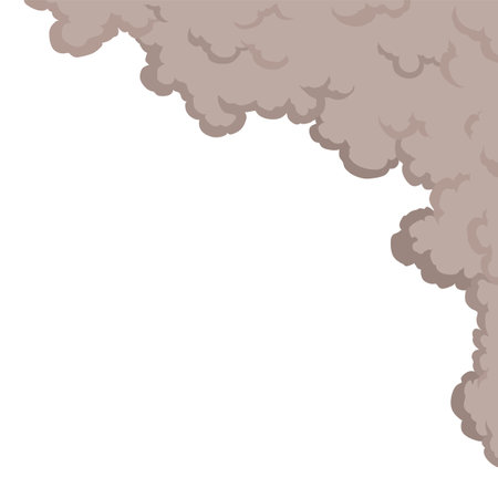 Clouds or smoke vector on white backgroundのイラスト素材